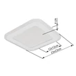 Plafoniera Globo LAMELA metal, acril, alb, LED, 12W, 4000K, 750lm - 48919-12Q