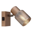 Spot Globo SATELLA metal, sticla, maro, fumuriu, E14 - 54314-1