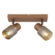 Spot Globo SATELLA metal, sticla, maro, fumuriu, E14 - 54314-2