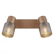 Spot Globo SATELLA metal, sticla, maro, fumuriu, E14 - 54314-2