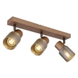 Spot Globo SATELLA metal, sticla, maro, fumuriu, E14 - 54314-3
