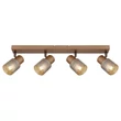 Spot Globo SATELLA metal, sticla, maro, fumuriu, E14 - 54314-4