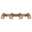 Spot Globo SATELLA metal, sticla, maro, fumuriu, E14 - 54314-4