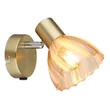 Spot Globo ZACHERY metal, sticla, alama, chihlimbar, E14 - 54315M-1