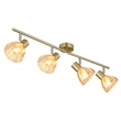 Spot Globo ZACHERY metal, sticla, alama, chihlimbar, E14 - 54315M-4