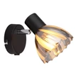 Spot Globo ZACHERY metal, sticla, negru, crom, E14 - 54315S-1