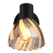 Spot Globo ZACHERY metal, sticla, negru, crom, E14 - 54315S-1