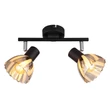 Spot Globo ZACHERY metal, sticla, negru, crom, E14 - 54315S-2