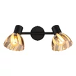 Spot Globo ZACHERY metal, sticla, negru, crom, E14 - 54315S-2