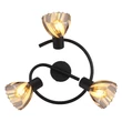 Spot Globo ZACHERY metal, sticla, negru, crom, E14 - 54315S-3