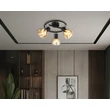 Spot Globo ZACHERY metal, sticla, negru, crom, E14 - 54315S-3
