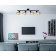 Spot Globo ZACHERY metal, sticla, negru, crom, E14 - 54315S-4