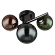 Plafoniera Globo RIHA metal, sticla, negru, bronz, verde, petrol, G9, 3.5W, 3000K, 290Lm - 56142-3W