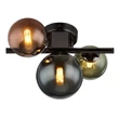 Plafoniera Globo RIHA metal, sticla, negru, bronz, verde, petrol, G9, 3.5W, 3000K, 290Lm - 56142-3W