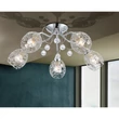 Plafoniera Globo KORDULA metal, sticla-acrilcristal, crom, E14 - 56689-5