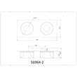 Plafoniera Globo RAYMOND metal, plastic, negru, antracit, auriu, LED, 24W, 3000K, 1000Lm - 56964-2