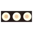 Plafoniera Globo RAYMOND metal, plastic, negru, antracit, auriu, LED, 24W, 3000K, 1000Lm - 56964-3