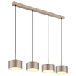 Pendul Globo RAYMOND metal, plastic, antracit, auriu, sampanie, LED, 40W, 3000K, 1900 Lm - 56964-4H