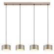 Pendul Globo RAYMOND metal, plastic, antracit, auriu, sampanie, LED, 40W, 3000K, 1900 Lm - 56964-4H
