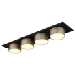 Plafoniera Globo RAYMOND metal, plastic, negru, antracit, auriu, LED, 40W, 3000K, 1900Lm - 56964-4