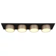 Plafoniera Globo RAYMOND metal, plastic, negru, antracit, auriu, LED, 40W, 3000K, 1900Lm - 56964-4
