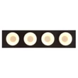 Plafoniera Globo RAYMOND metal, plastic, negru, antracit, auriu, LED, 40W, 3000K, 1900Lm - 56964-4