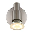 Aplica de perete Globo KINLEY metal, nichel, GU10, 3W, 3000K, 250Lm - 57385-1