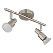 Plafoniera Globo KINLEY metal, nichel, GU10, 3W, 3000K, 250Lm - 57385-2