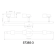 Plafoniera Globo KINLEY metal, nichel, GU10, 3W, 3000K, 250Lm - 57385-3