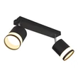 Spot Globo LUCERO metal, plastic, negru, alb, GX53, 14W, 3000K, 2x 364Lm - 57852-2