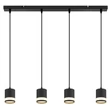Pendul Globo LUCERO metal, plastic, negru, alb, GX53, 28W, 3000K , 364Lm - 57852-4H