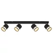 Spot Globo LUCERO metal, plastic, negru, alb, GX53, 28W, 3000K, 4x 364Lm - 57852-4