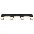 Spot Globo LUCERO metal, plastic, negru, alb, GX53, 28W, 3000K, 4x 364Lm - 57852-4