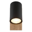 Aplica de perete Globo LINCA metal, lemn, negru, maro, GU10 - 57905-1