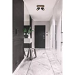 Plafoniera Globo LINCA metal, lemn, negru, maro, GU10 - 57905-2