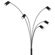 Lampadar Globo ROBBY metal, negru, GU10 - 57910-5S