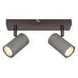 Spot Globo ROBBY metal, crom, negru, GU10 - 57911-2S