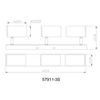 Spot Globo ROBBY metal, crom, negru, GU10 - 57911-3S