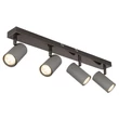 Spot Globo ROBBY metal, crom, negru, GU10 - 57911-4S