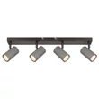 Spot Globo ROBBY metal, crom, negru, GU10 - 57911-4S