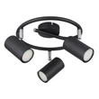 Plafoniera Globo ALLVI metal, negru, GU10 - 57914-3