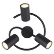 Plafoniera Globo ALLVI metal, negru, GU10 - 57914-3