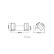 Spot Globo JAMES metal, negru, GU10 - 57918-2B