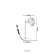 Veioza Globo JAMES metal, negru, GU10 - 57918TB
