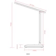 Veioza Globo LORNA plastic, negru, alb, LED, 3W, 2800-6500K, 150Lm - 58481S