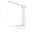 Veioza Globo LORNA plastic, alb, LED, 3W, 2800-6500K, 150Lm - 58481W