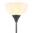 Lampadar Globo WILBUR metal, plastic, gri, alb, E27 - 59946
