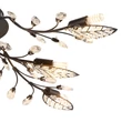 Plafoniera Globo JANIS metal, acril cristal, negru, transparent, G9 - 63007-8