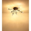 Plafoniera Globo JANIS metal, acril cristal, negru, transparent, G9 - 63007-8