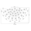 Plafoniera Globo KATRINA metal, cristal, crom, fumuriu,  transparent, G9, 21W, 3000K, 2100Lm - 64135D1C